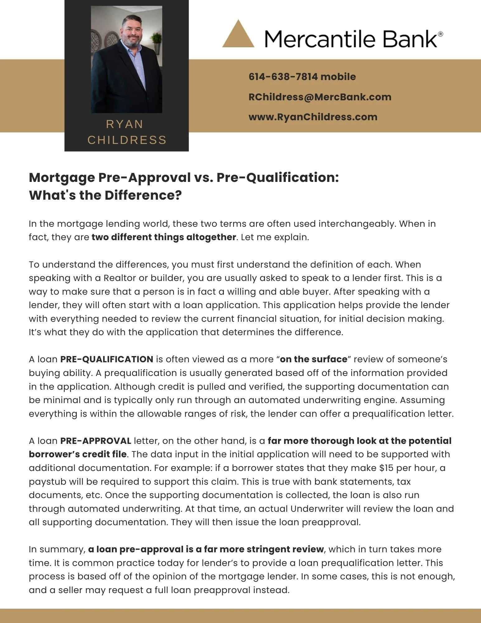 Mortgage document being signed